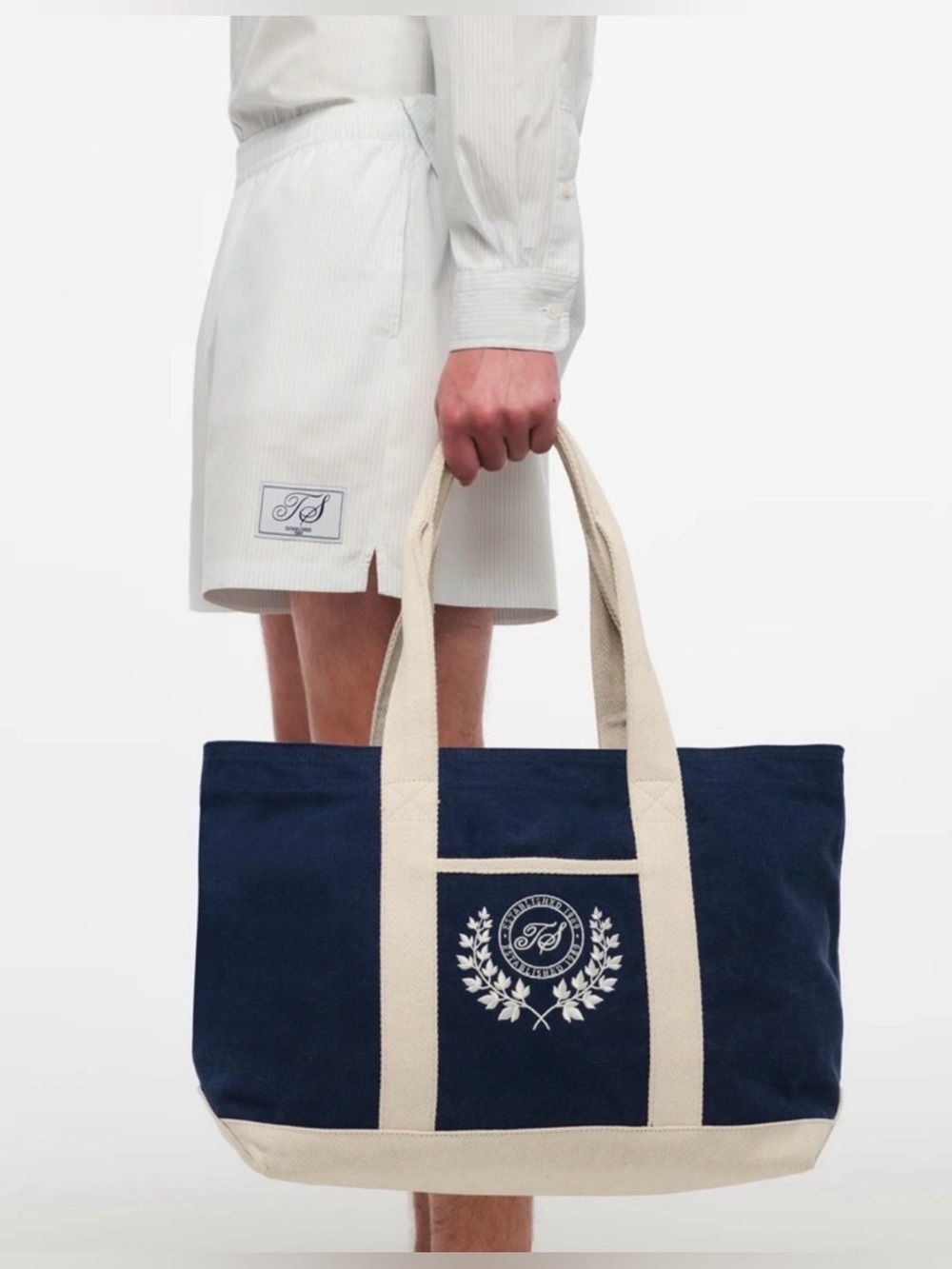 Taylor Swift Navy Canvas Tote with Cream Straps
